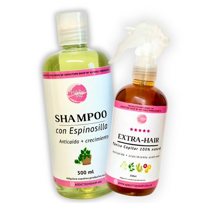 Kit Duo Extra Hair - Anticaída + crecimiento