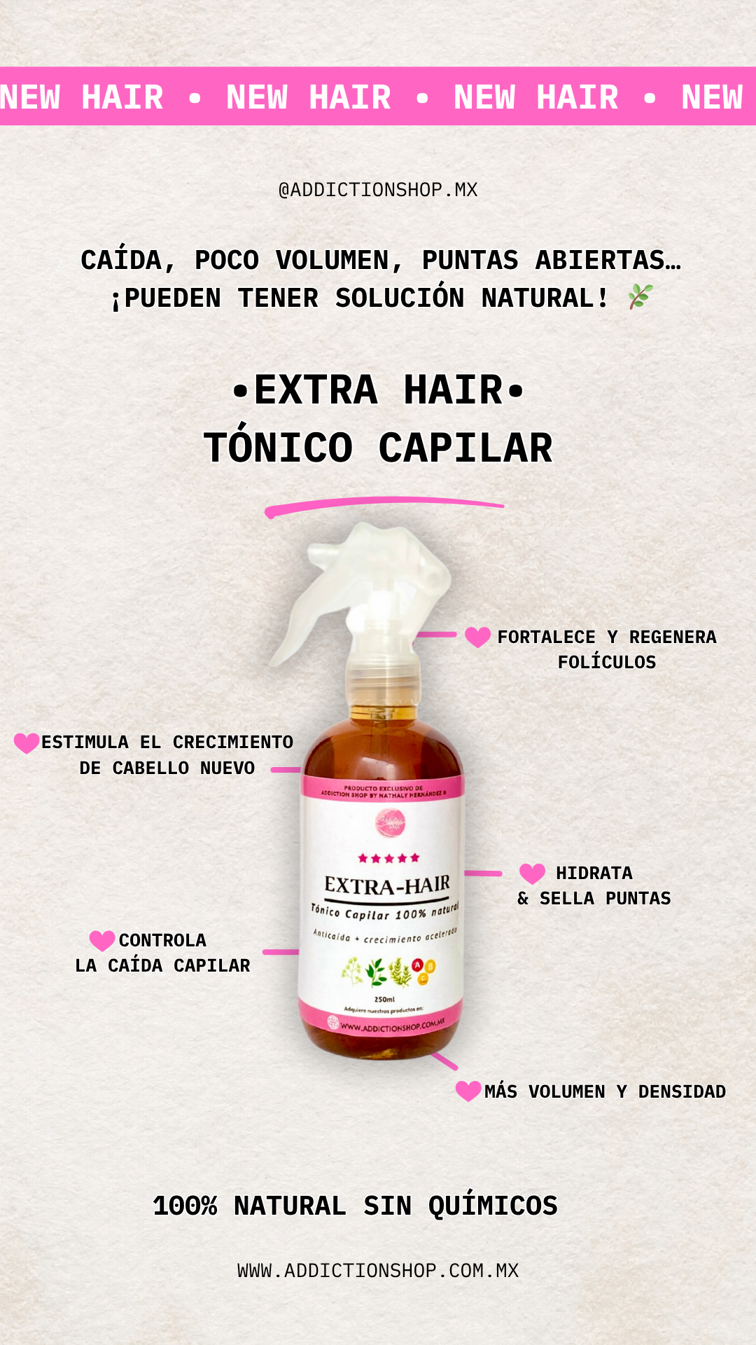 Extra Hair - Tónico Capilar