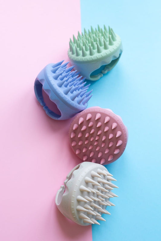 SilkiBrush - Cepillo masajeador para cabello de silicona