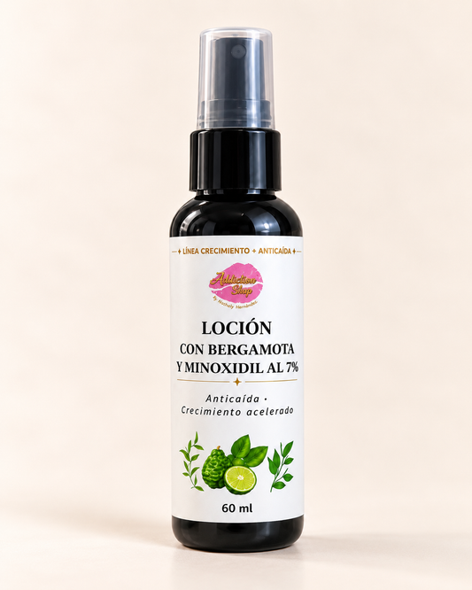 Loción con Bergamota y Minoxidil al 7%